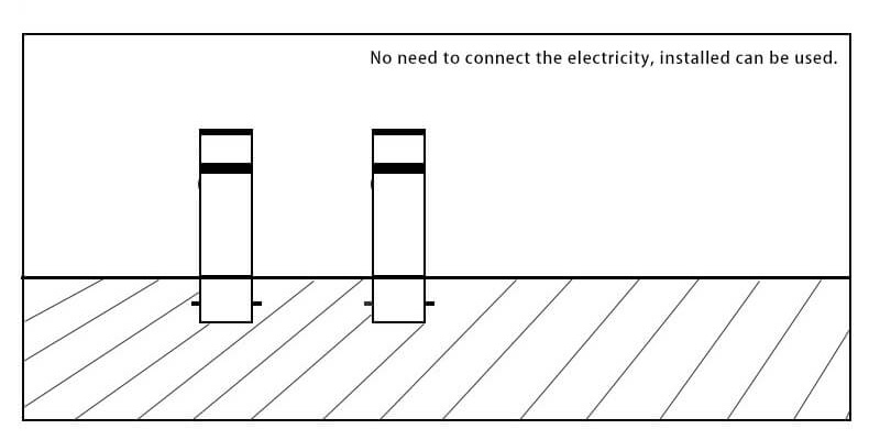 fixed&Removable bollards install